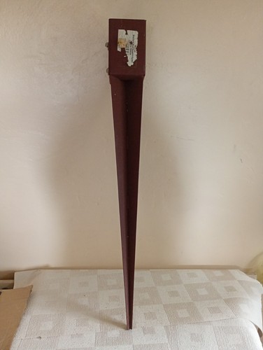 Metal garden fence post - fence,
