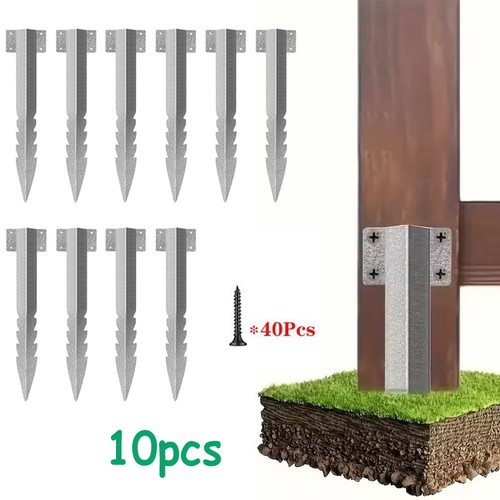 10x fence post support garden - 10x,