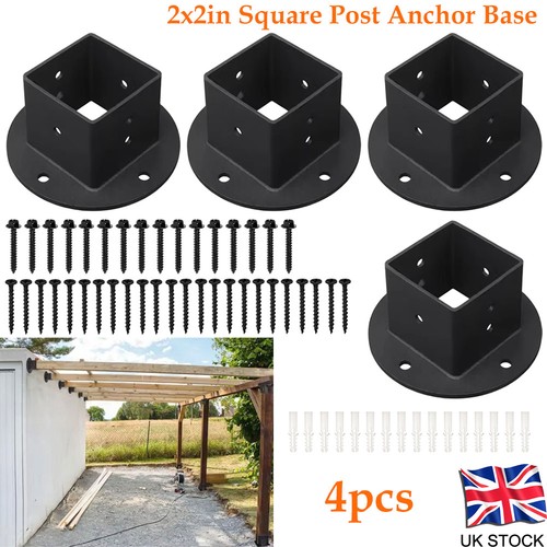 Pcs 2x2in post base - 4,