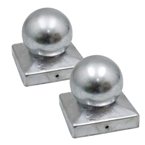 Metal fence post ball - , caps