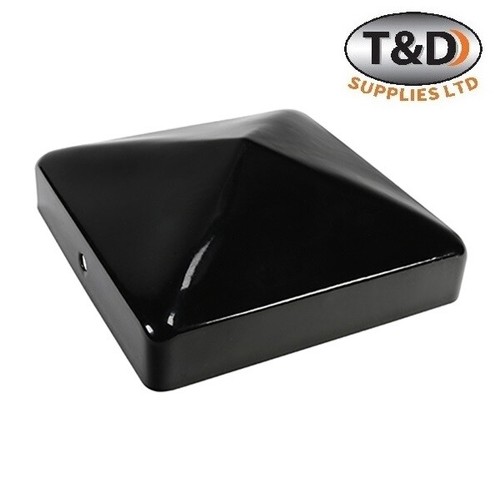 Pyramid square black - square, metal