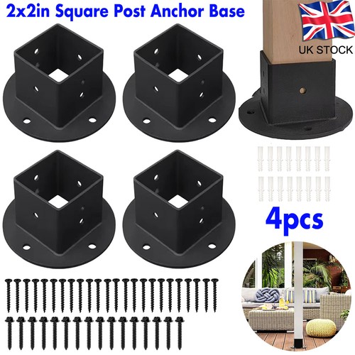 4pcs floor flange 2x2in - floor, post