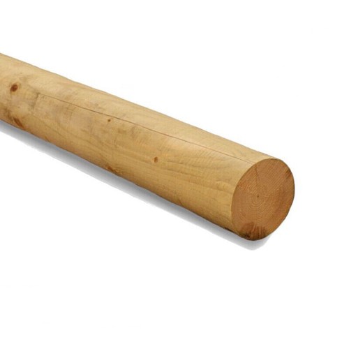 Round fence rail 100mm - rail, 4"